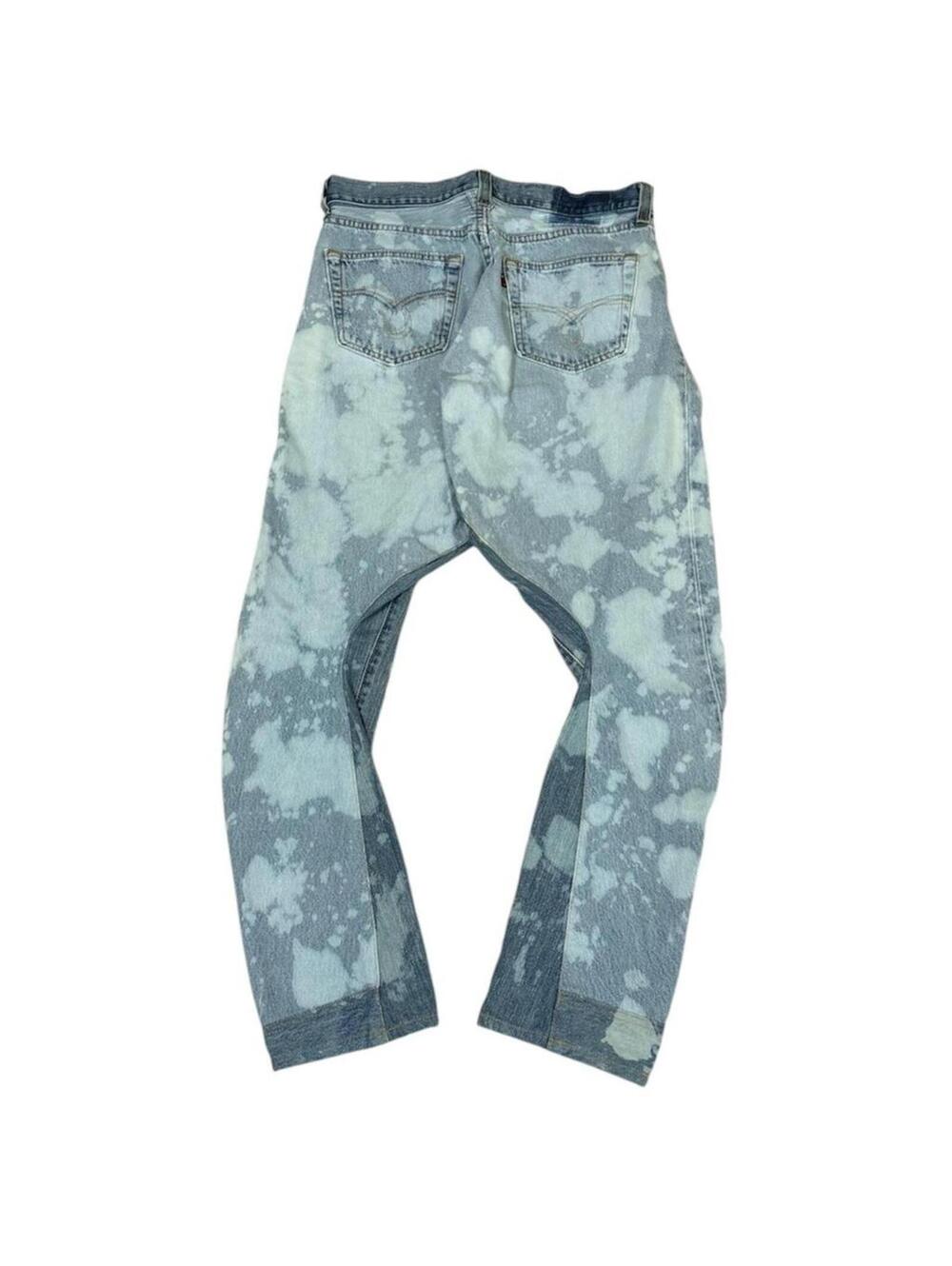Rebuild by needles reworked denim jeans unique design